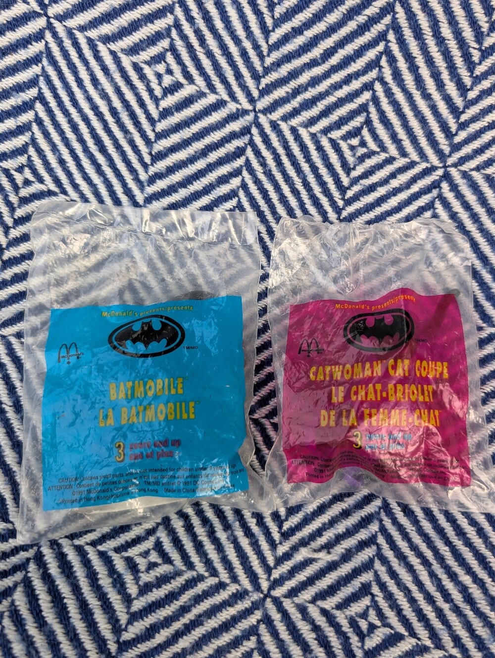 Batman Returns Vintage 1991 Happy Meal Toys - Set Of 2 - New In Bag